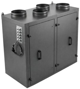Приточно-вытяжная установка с роторным рекуператором RWN-RR-1000(50c)-ЕС-W-Vertical(N)