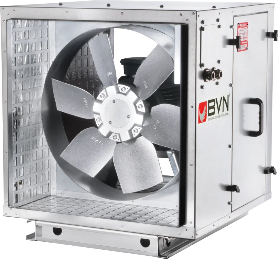 Шумоизолированный канальный осевой вентилятор дымоудаления ARMO-C 1000/4